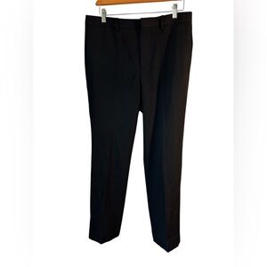 Givenchy Wool Black Pant Tapered Leg Size It 48  US 32 Exterior Pocket Career